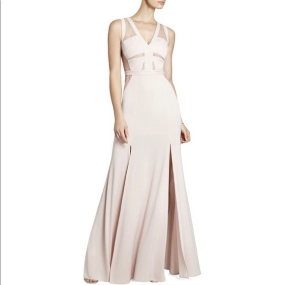 BCBGMAXAZRIA Cristy Sleeveless Lace-Insert Gown - Picture 2 of 9